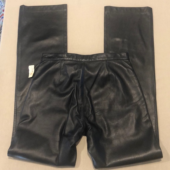 Ralph Lauren Sport Leather Pants $695 NWT! Sz6 - Picture 2 of 14